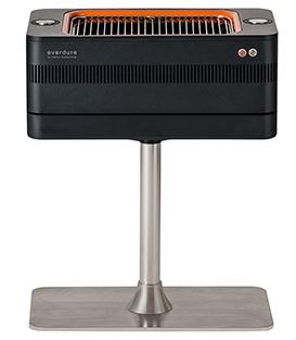 Everdure fusion electric ignition charcoal barbeque with pedestal hbce1bs 2