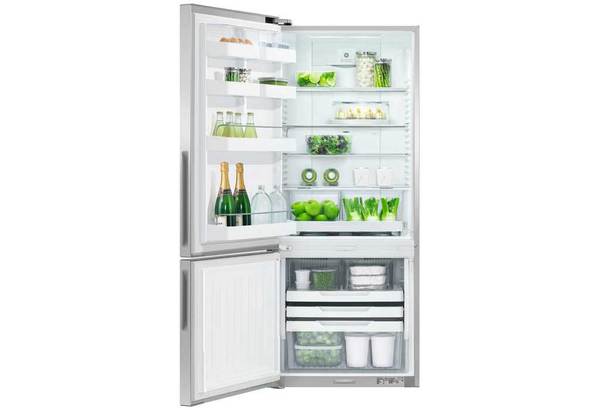 Fisher   paykel activesmart fridge   680mm bottom freezer 442l rf442blpx6