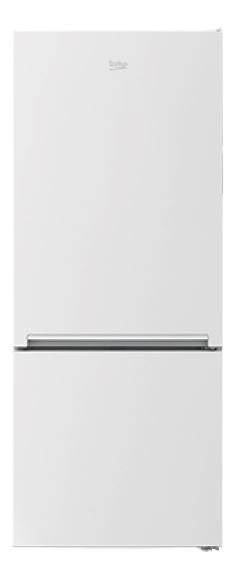 Beko 450l white bottom mount fridge freezer bbm450w