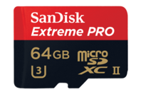 Sandisk 64GB Extreme Pro MicroSD UHS-II Card