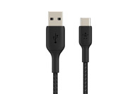 Belkin Boost Charge Usb-A To Usb-Ct Braided Cable, 3M Black