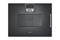 Gaggenau 200 Series Left Hinge Built-in compact oven with microwave function - Anthracite