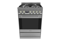Parmco 60cm Freestanding Stove, Stainless Steel/ Combination