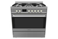 Parmco 900mm Freestanding Stove With Gas Cooktop Stainless Steel