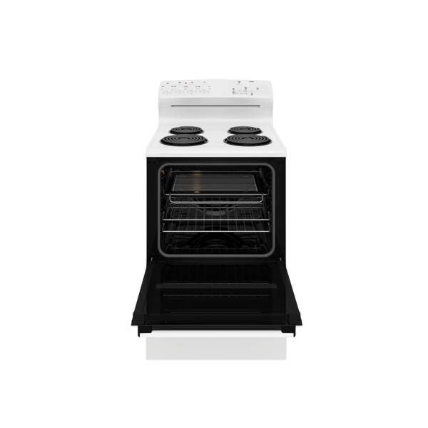Wle620wc   westinghouse 60cm electric freestanding cooker white with 4 zone coil cooktop %282%29