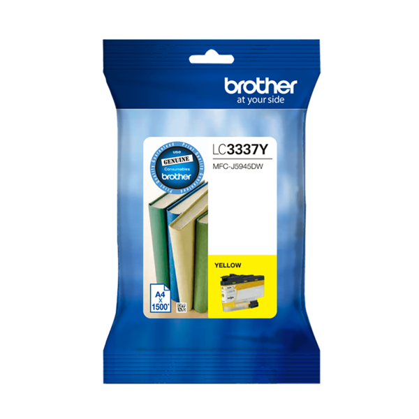 Lc3337y   brother lc3337y yellow ink cartridge   single pack