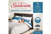 Sunbeam Sleep Perfect Antibacterial Electric Blanket Single