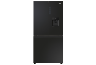 Haier Quad Door Fridge/Freezer 508L With Non-Plumbed Water Dispenser Black