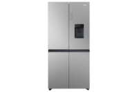 Haier Quad Door Fridge/Freezer 508L With Non-Plumbed Water Dispenser Satina