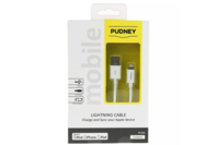 Pudney USB A Plug To Lightning Plug 1 Metre White