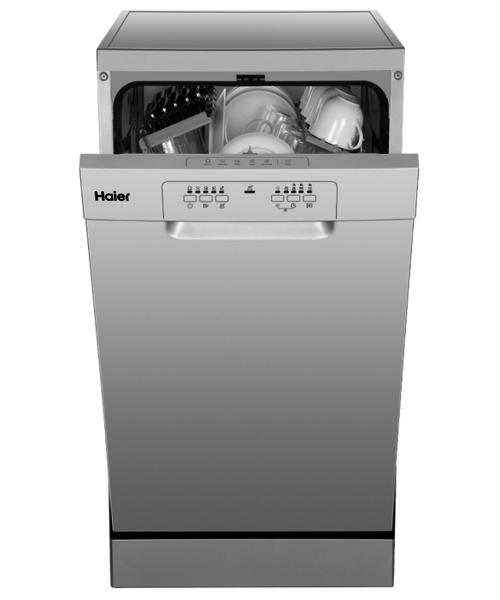 Hdw10f1s1   haier 45cm compact freestanding dishwasher %284%29