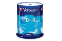 Verbatim 700MB White Surface Blank CD-R Media (100-Pack)
