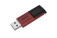 Netac U182 USB3 Flash Drive 64GB UFD Retractable Red/Black