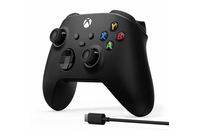 Original Xbox Wireless Controller + USB-C Cable for Windows 10 11 Android iOS - Carbon Black (Microsoft XBOX Series X|S, XBOX One, PC)