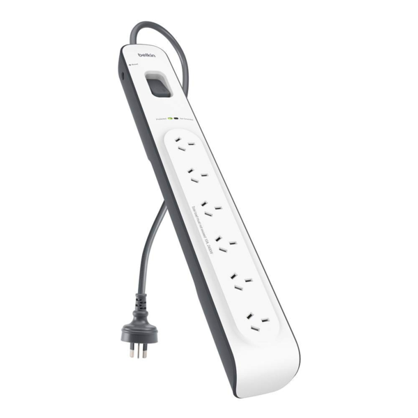 Bsv603au2m   belkin 6 outlet surge protection strip with 2m power cord %281%29