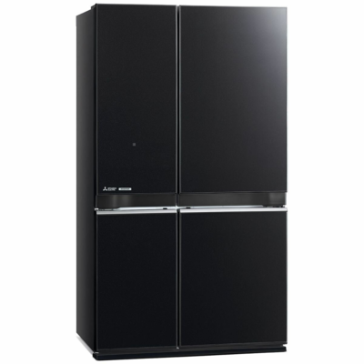 Mr la580er gbk a   mitsubishi quad door black glass 580l refrigerator %281%29