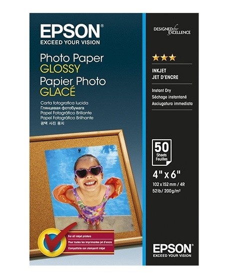 C13s042547   epson s042547 glossy photo paper 4x6 50 sheets 200gsm