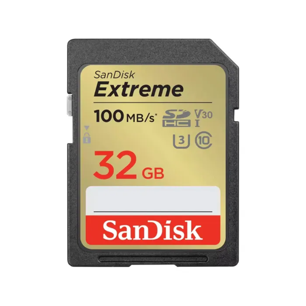 Sdsdxvt 032g gncin   sandisk extreme sdhc 32gb 100mbs uhs i memory card