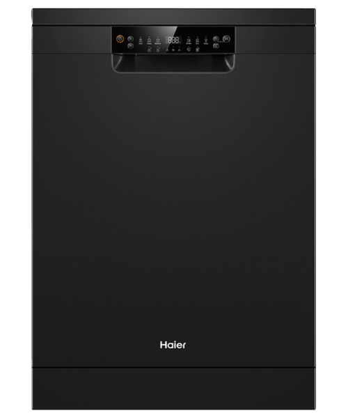Hdw15f2b1   haier freestanding dishwasher black %281%29
