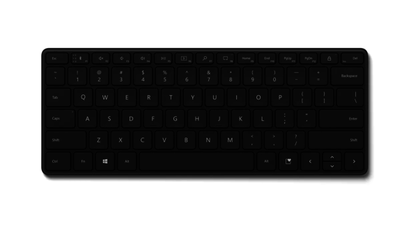 21y 00063   microsoft designer compact keyboard black