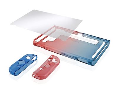 Nyko switch thin case neon %28red blue%29 7