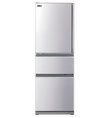 Mr cx328erl st a   mitsubishi classic cx stainless steel left hand multi drawer fridge stainless steel