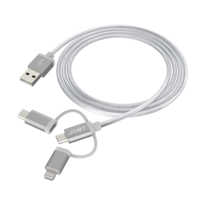 Jb01818   joby charge and sync cable 3 in 1   1.2m space grey %281%29