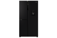 Haier Three-Door Side-by-Side Refrigerator Freezer, 90.5cm, 575L, Water