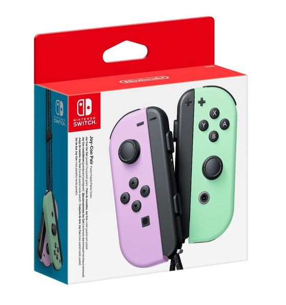 Nintendo switch joy con controller set %28pastel purple   pastel green%29 1