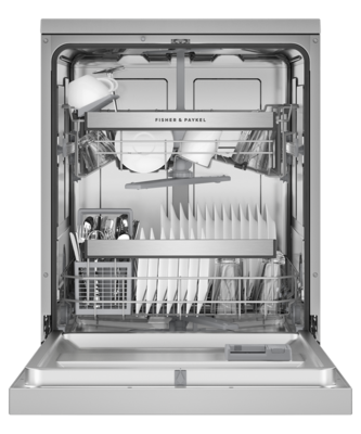 Dw60fc1x2   fisher   paykel series 5 freestanding sanitising dishwasher stainless steel %283%29