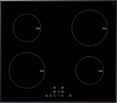 Ed ic604   eurotech 60cm black glass induction cooktop 1