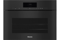 Miele DGC 7845 HCX Pro Handleless Compact Steam Combi Oven With Mains Water And Drain Connection Obsidian Black
