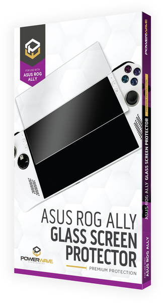 Powerwave asus rog ally tempered glass screen protector 2