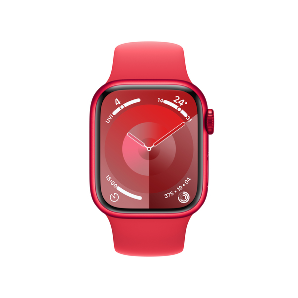 Apple watch series 9 lte 41mm productred aluminium productred sport band pdp image position 2  anz