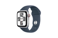 Apple Watch SE GPS + Cellular 40mm Silver Case - Storm Blue Sport Band - S/M