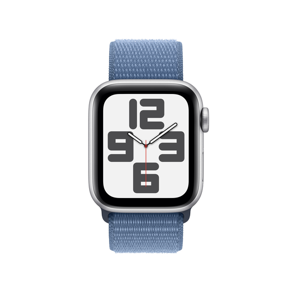 Apple watch se lte 40mm silver aluminium winter blue sport loop pdp image position 2  anz