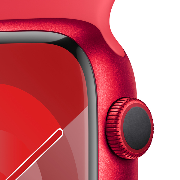 Apple watch series 9 gps 45mm productred aluminium productred sport band pdp image position 3  anz