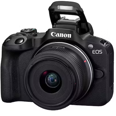 R50kis   canon eos r50 mirrorless camera with rf s 18 45mm f4.5 6.3 is stm lens %285%29