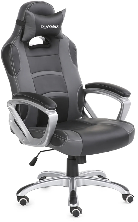 Pgcgb   playmax gaming chair black and grey %281%29