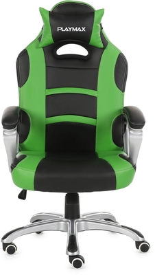 Pgcgrb   playmax gaming chair green black %282%29