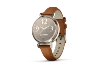 Garmin Lily 2  Watch Cream Gold with Tan Leather Band