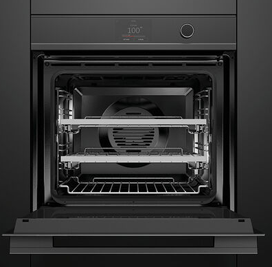 Os60smtdb1 fisher   paykel  60 combination steam oven touchscreen black minimal   series 11