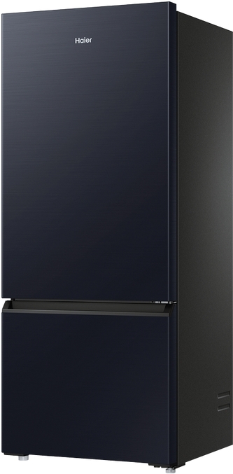Hrf420bec   haier 433l botom mount fridge freezer black %283%29
