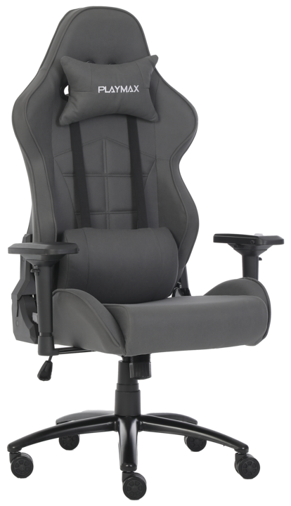 Pfgcg   playmax fabric gaming chair grey %281%29
