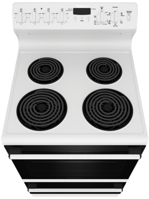 Wle625wc   westinghouse 60cm white electric freestanding cooker with 4 zone coil cooktop %283%29