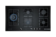 Bosch Series 6 90cm Tempered Glass Gas Cooktop Black