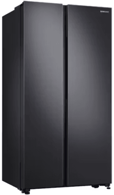 Samsung 696l matte black side by side fridge srs692nmb 2 1