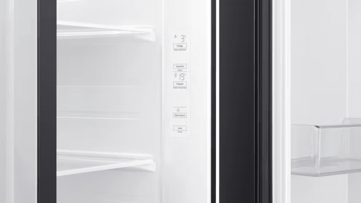 Samsung 696l matte black side by side fridge srs692nmb 6 1