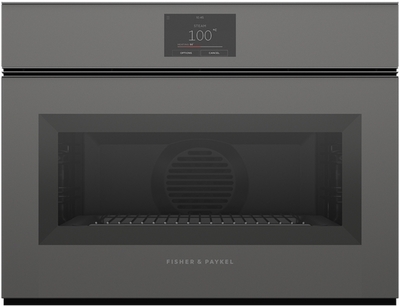 Os60nmtng1   fisher   paykel 60cm 23 function combination steam oven grey glass %281%29