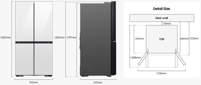 Srfx9450n   samsung bespoke refrigerator fdr kitchen fit 619l %286%29